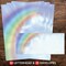 Great Papers! Rainbow Bright 2-Sided 8.5" x 11" Letterhead and #10 Envelope Scenic Stationery Set, 50 Stationery Sheets with 2-sided printing, and 25 Matching #10 Envelopes, Printer compatible